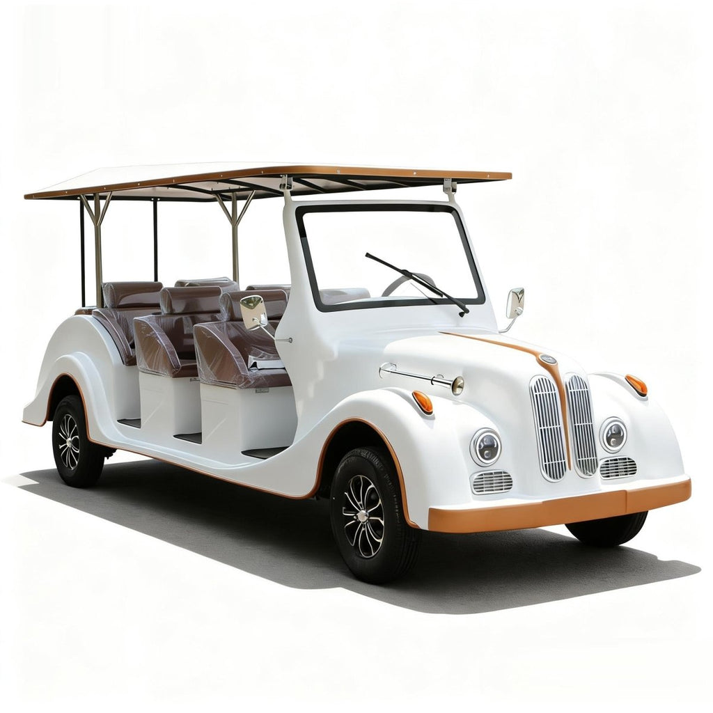 11-Seater Vintage Electric Tour Car – 72V Classic Sightseeing Vehicle with Steel Body | EPURA-CC 11S - Epura EV