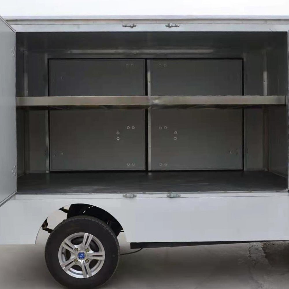 2-Seater Electric Food Delivery Cart – 48V/72V with Insulated Cargo Box | EPURA-FDC 1T - Epura EV