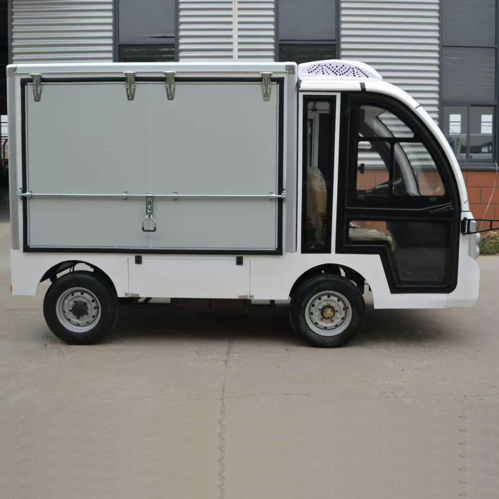 2-Seater Electric Food Delivery Cart – 48V/72V with Insulated Cargo Box | EPURA-FDC 1T - Epura EV