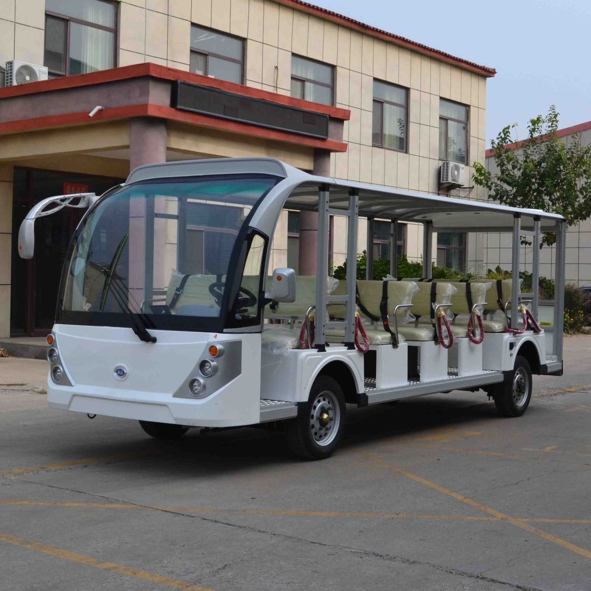 23-Seater Electric Sightseeing Vehicle – 96V Lithium Tour Tram | EPURA-SC-O 23S - Epura EV