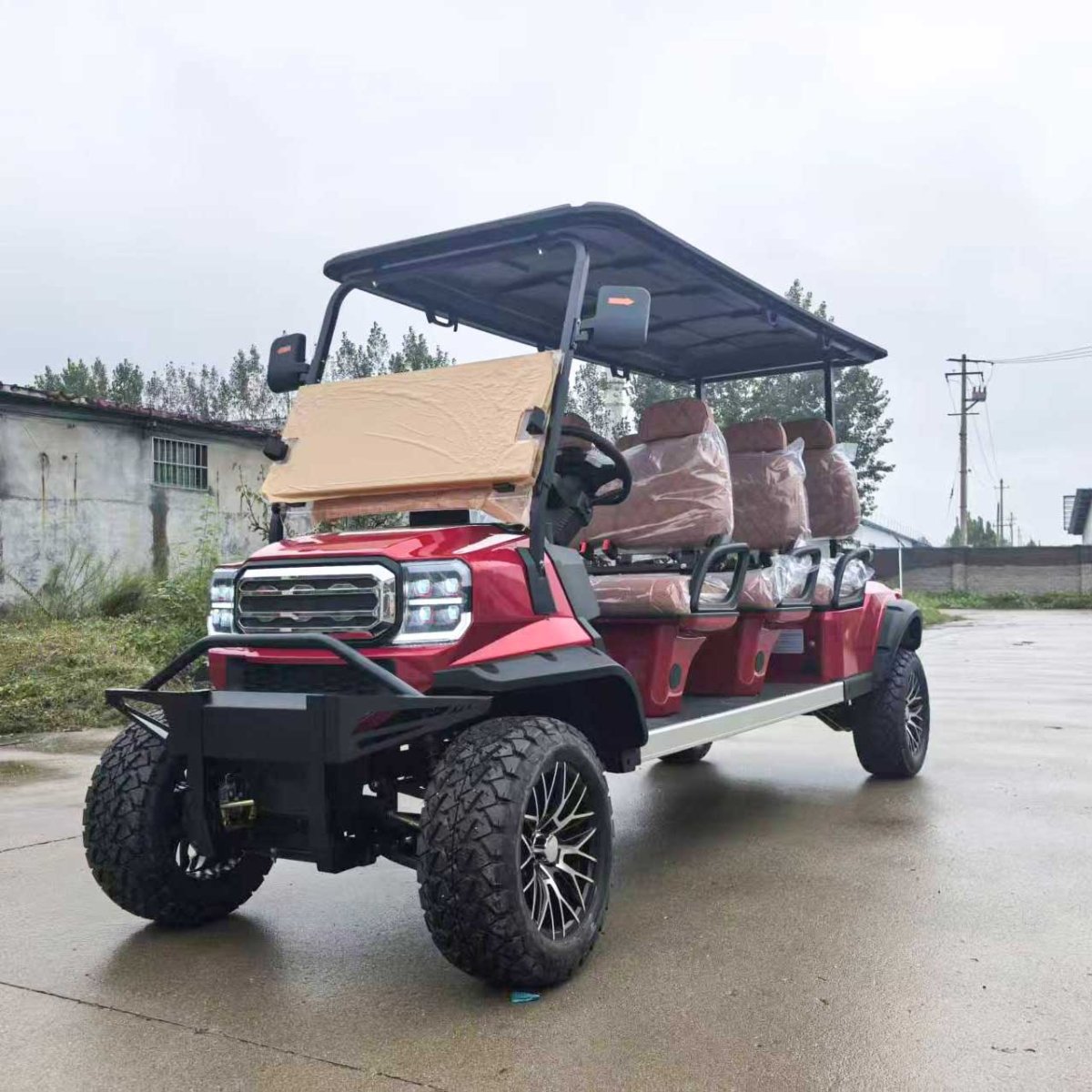 EPURA-GC-E 6 Seat Electric Golf Cart | 8" Android LSV Buggy - Epura EV