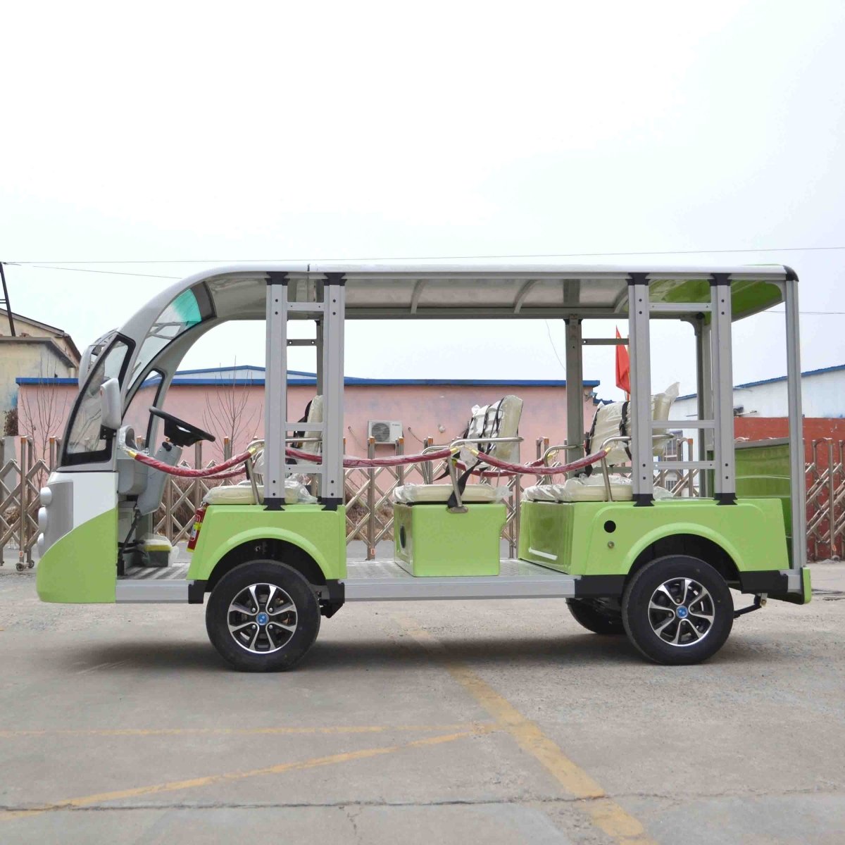 8-Seater Electric Sightseeing Vehicle – 48V/72V Resort Shuttle | EPURA-SC-O 8S - Epura EV